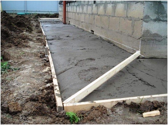Как сделать бетон для отмостки